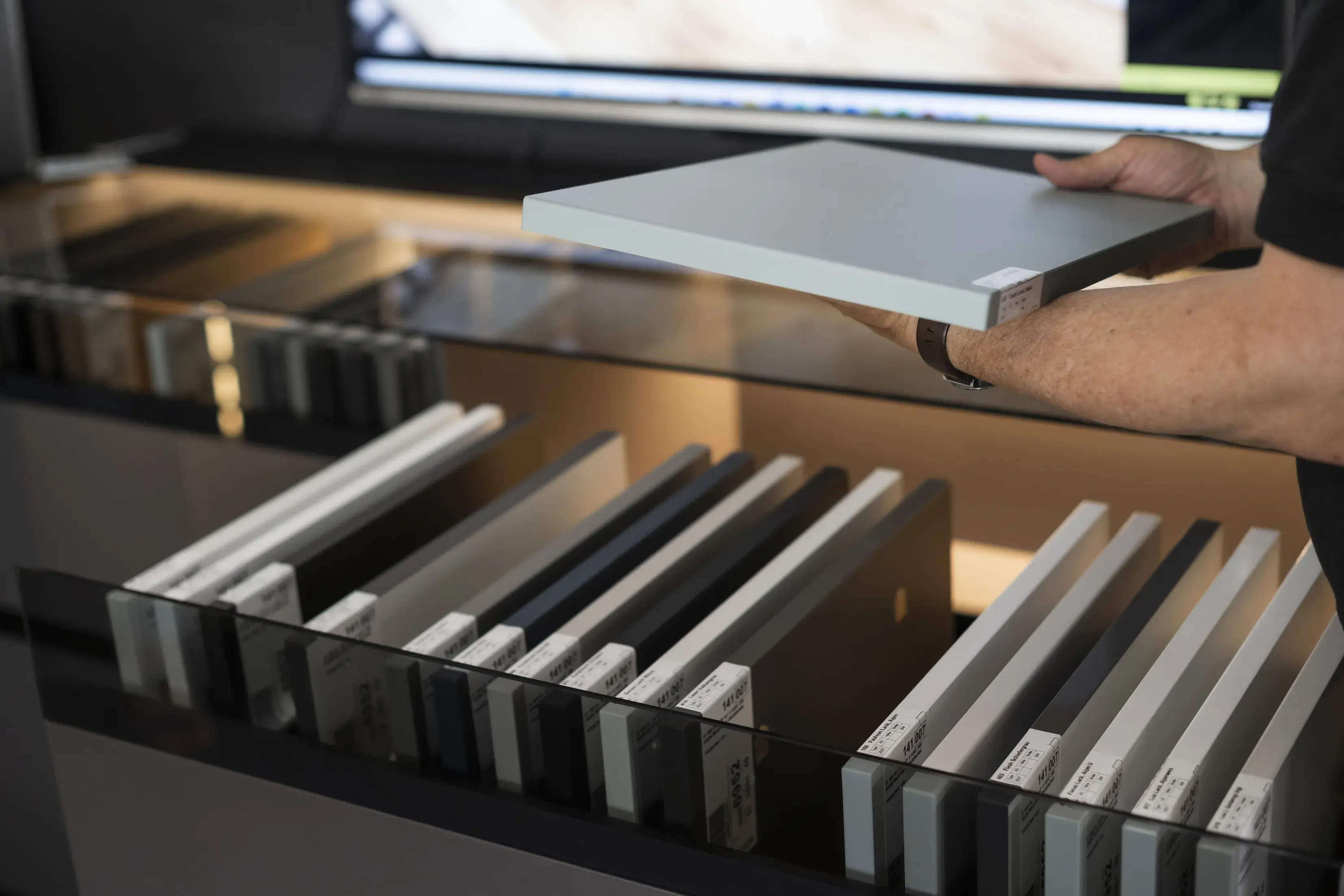 Werbemotiv zur Küchenplanung Bemusterung